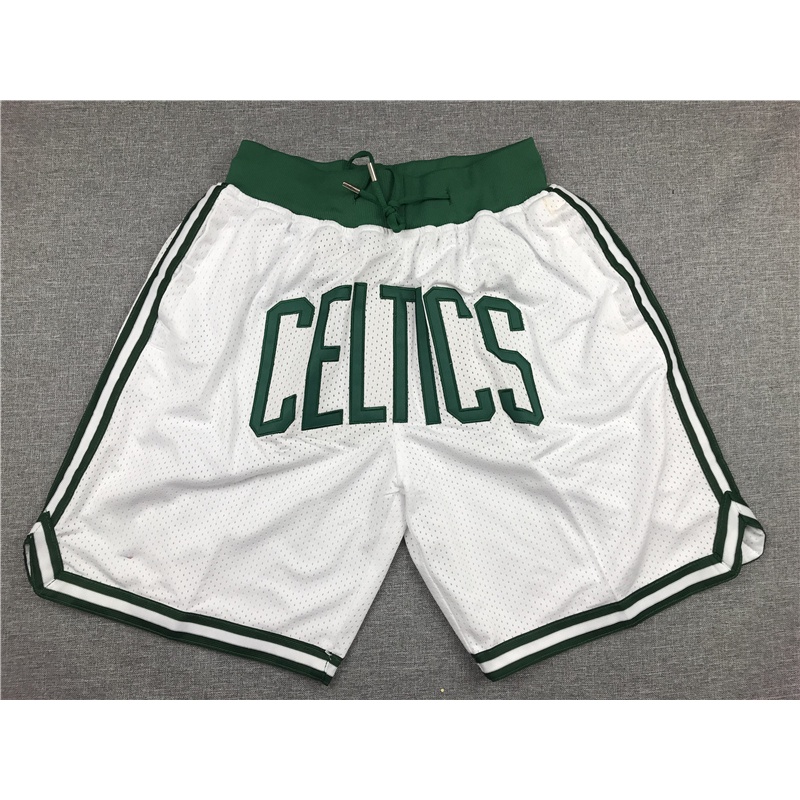 Quần Short Bóng Rổ Boston Celtics Phối Túi Thêu Họa Tiết Cá Tính Cho Nam