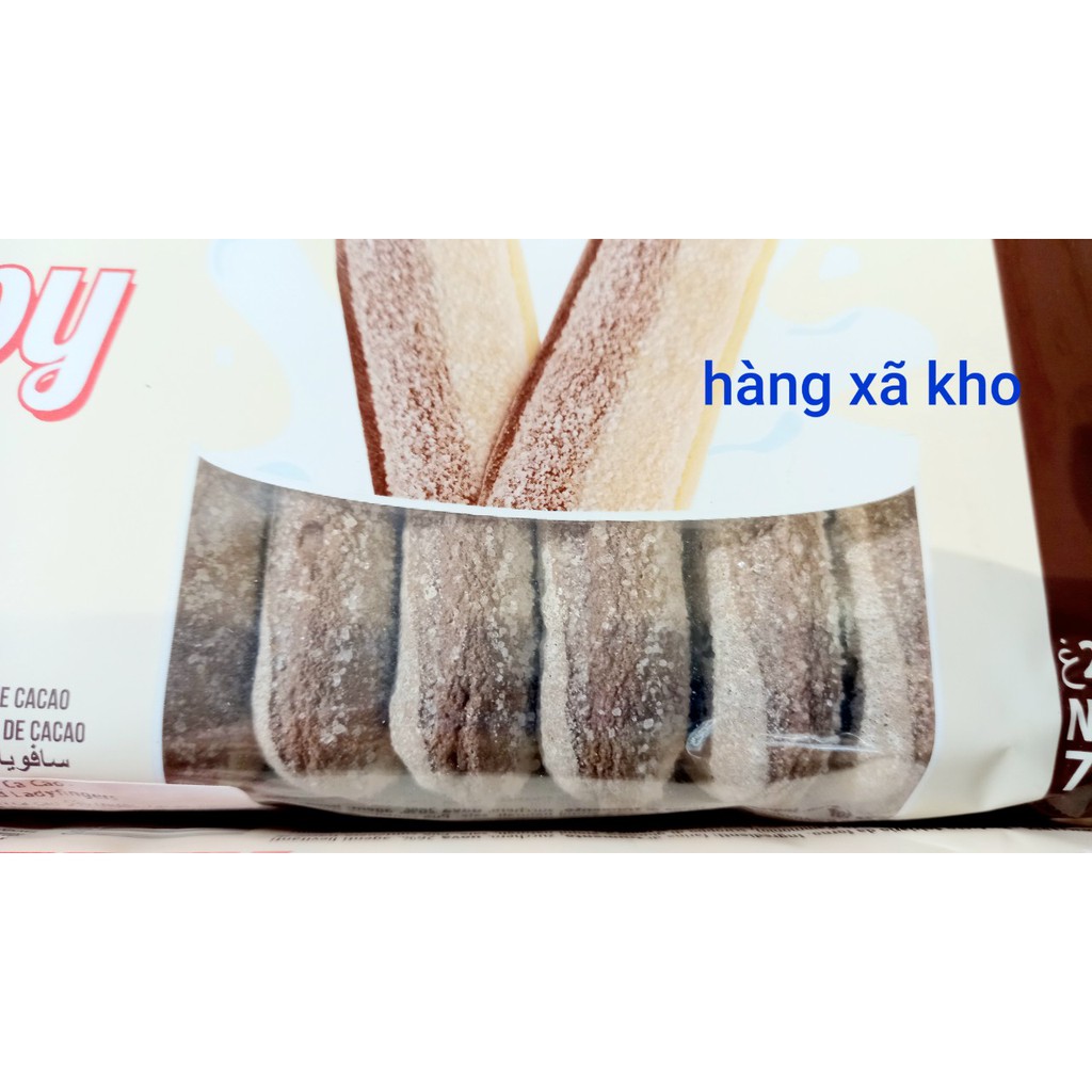 bánh ý sâm banh tự nhiên cacao bonomi 200gr bịch