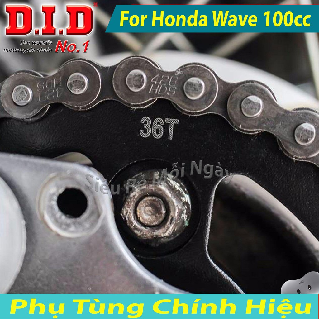 Bộ Nhông Sên Dĩa DID Honda Ware Alpha, Future 1 Sên DID 10ly Thái Lan