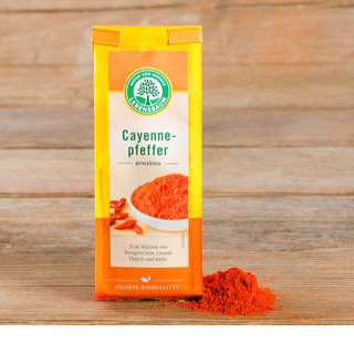 [Tặng hũ rắc thủy tinh] Bột ớt Cayenne hữu cơ Lebensbaum 50g