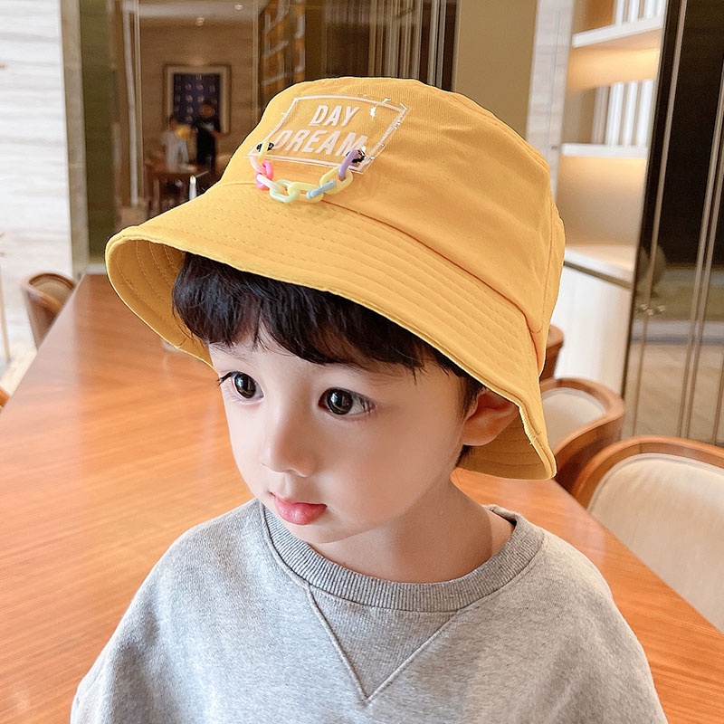 Mũ tai bèo phối dây xích thời trang phong cách hip hop cá tính dành cho bé
