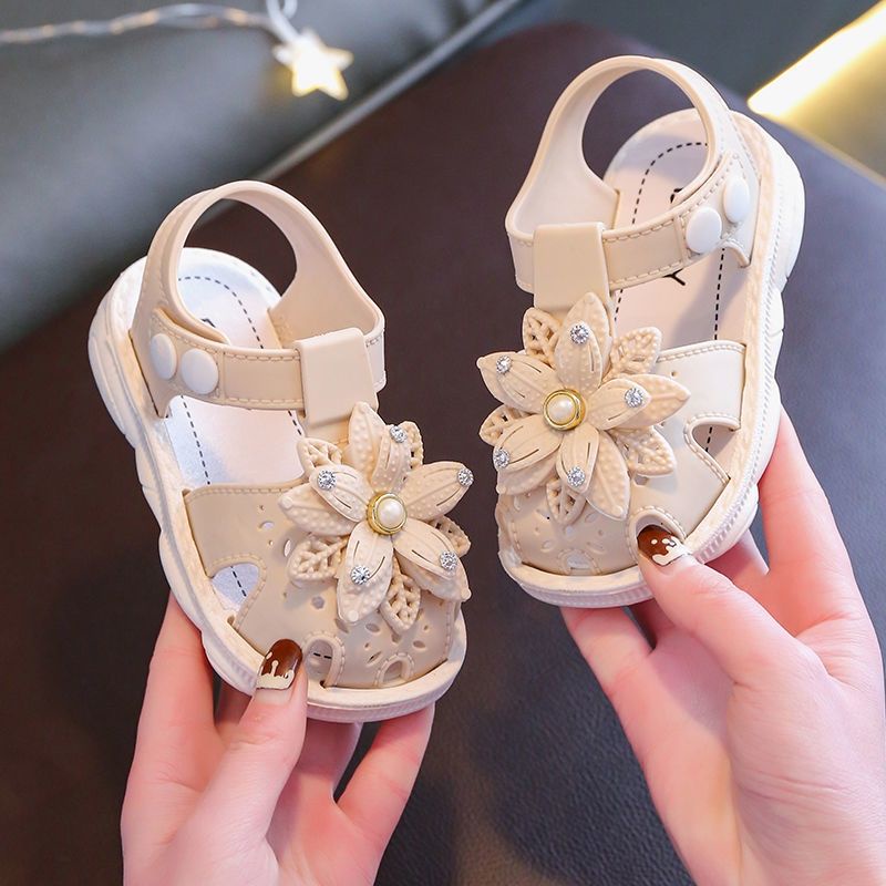 Sandal tập đi đế casu quai nhựa mềm đẹp suất sắc cho bé