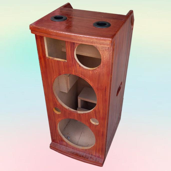 Vỏ thùng loa 2 tấc 5 đôi họa tiết vân gỗ