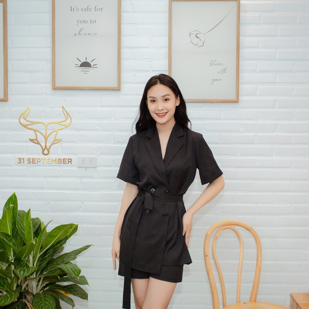 Set áo vest Yetu thắt eo kèm quần hàng chất lượng cao 31 SEPTEMBER S006 | BigBuy360 - bigbuy360.vn