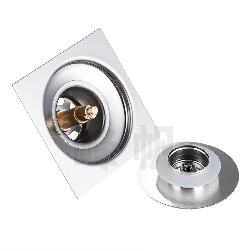 Hố ga , phễu thoát sàn chống hôi đúc nguyên khối Inox 304,