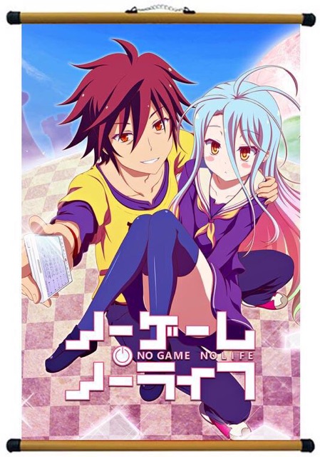 Tranh treo tường anime nogame nolife, ảnh treo tường anime nogame nolife