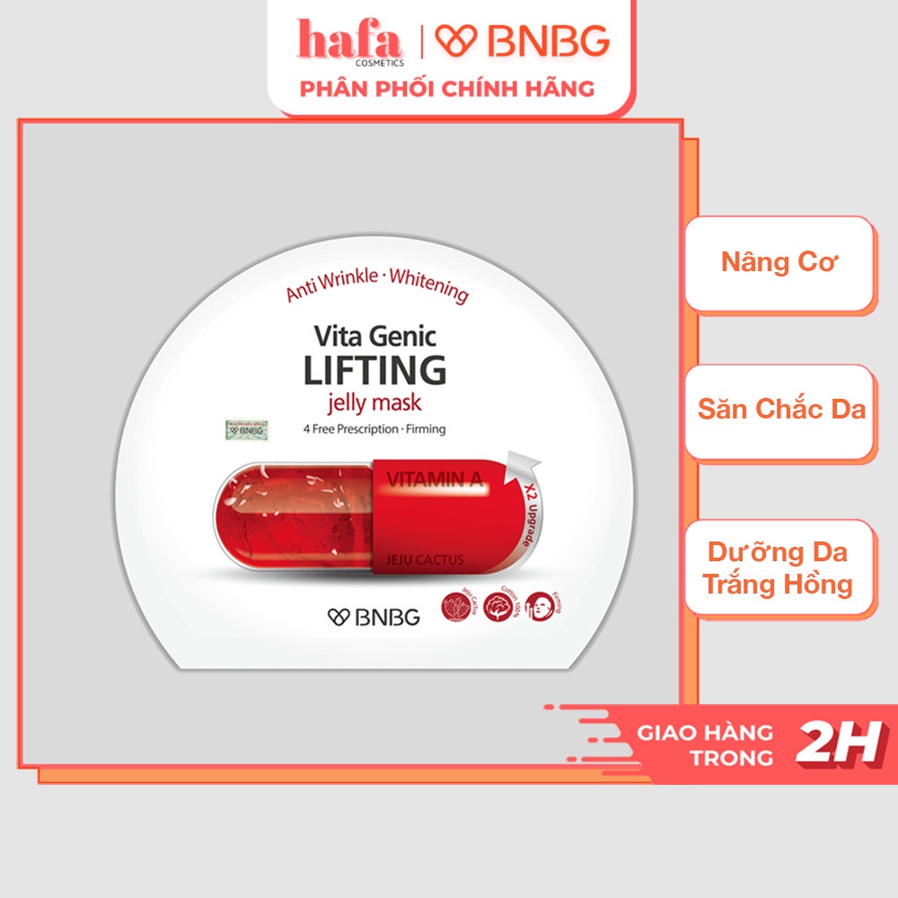 Mặt nạ giúp nâng cơ và săn chắc da BNBG Vita Genic Lifting Jelly Mask (Vitamin A)