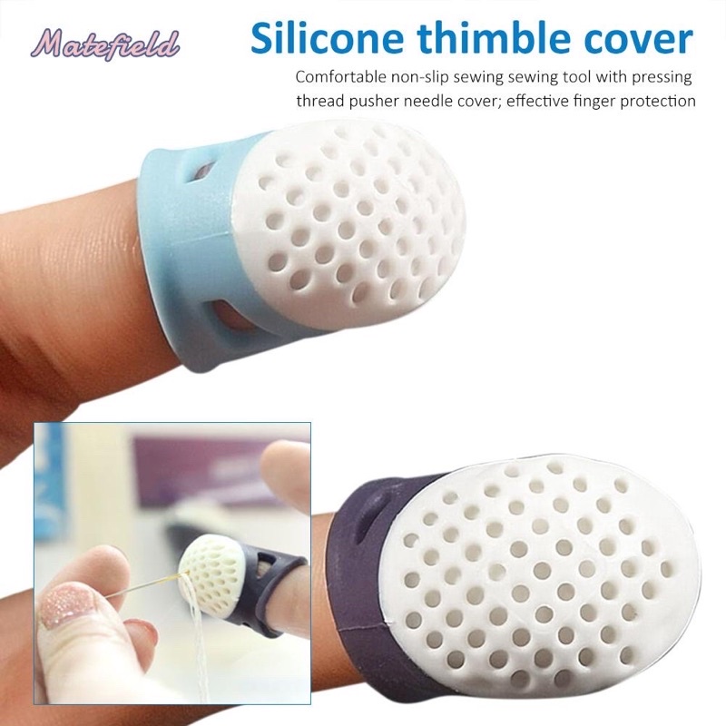 [HÀNG CAO CẤP] Dụng cụ bịt đầu ngón tay hỗ trợ dùng kim khâu Silicon (Thimble) chất liệu cao cấp