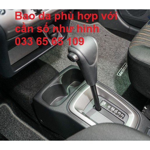 Bọc da cần số xe Toyota wigo số tự động bằng da bò 100%, bảo hành 12 tháng, nhiều mầu sắc