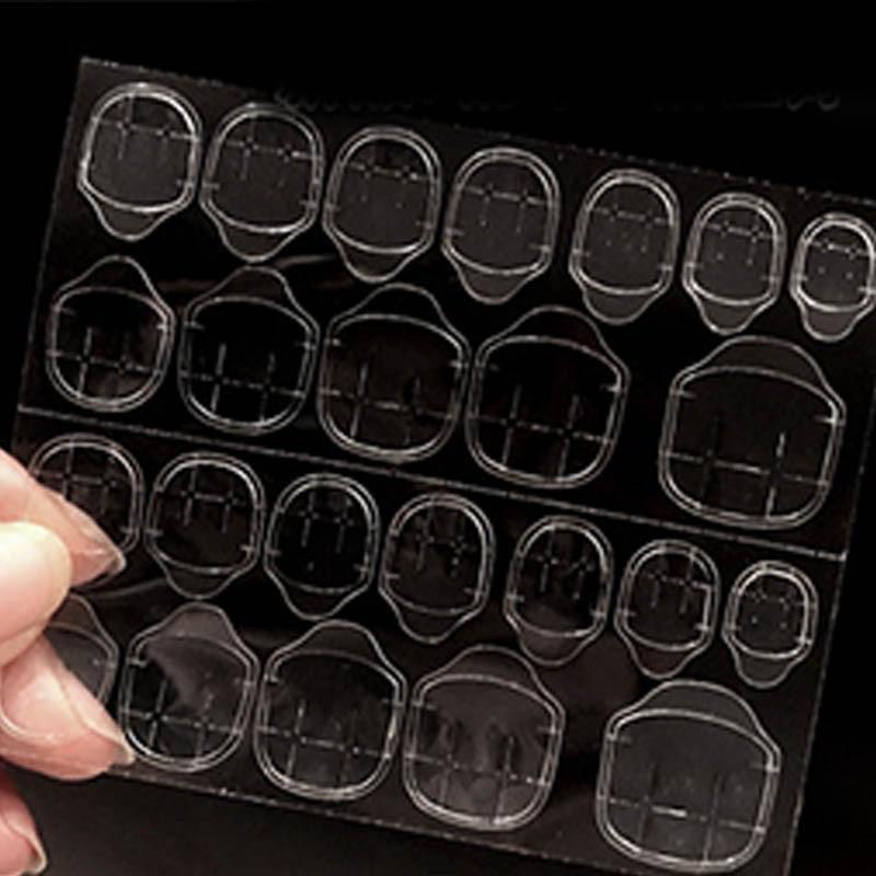 PVN51233 Miếng Dán Silicon, Keo Silicon Dán Móng Giả 12 Miếng