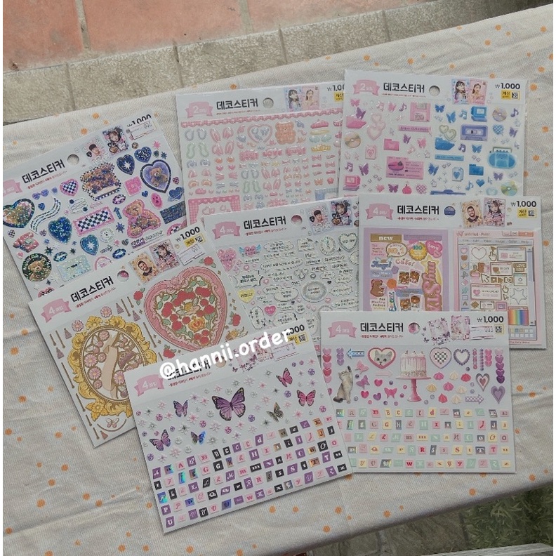 [DAISO HÀN] Sticker decor toploader siêu đỉnh