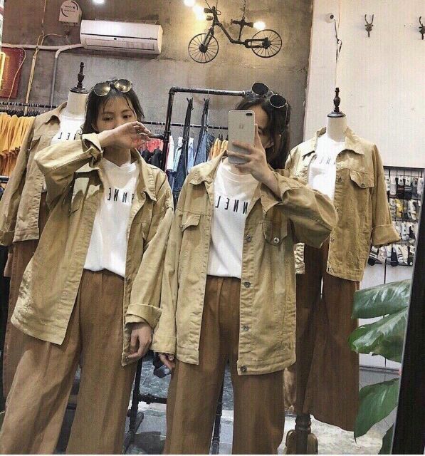 Áo Khoác kaki Jean form rộng Unisex nhiều màu TRA269