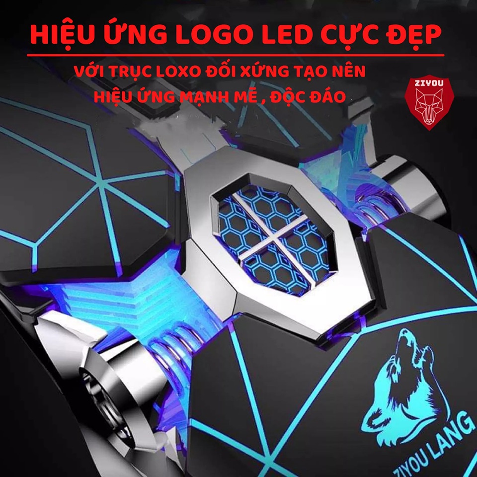 ⚡️FREESHIP⚡️Chuột Gaming Máy Tính ZIYOU LANG V8, LED RGB Đổi Màu Siêu Đẹp Kết Nối Máy Tính Laptop PC Qua Cổng USB