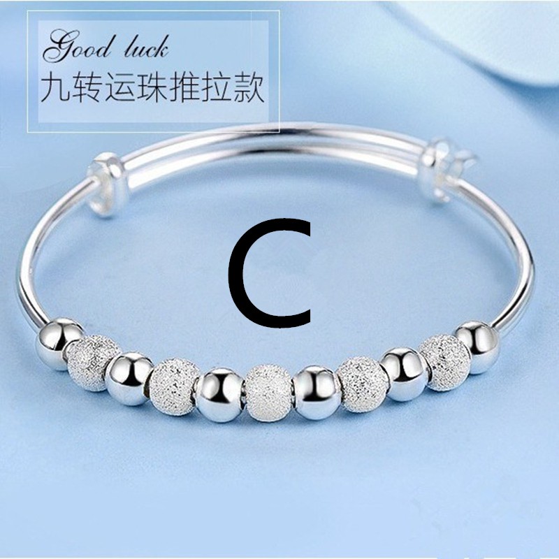 Vòng tay hạt bạc tinh xảo phong cách Hàn Quốc cho nữ