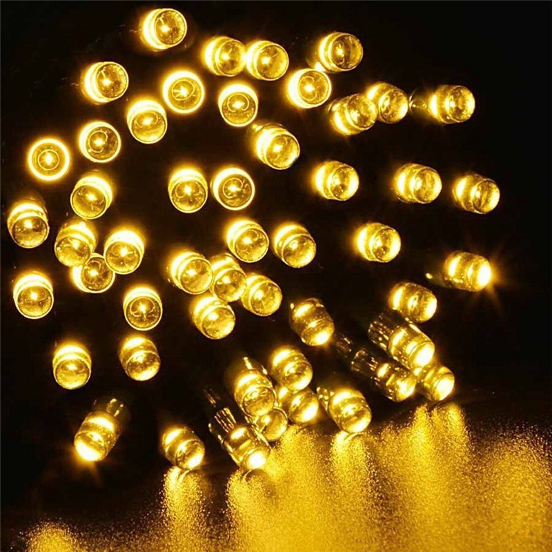 Set dây đèn led sử dụng năng lượng mặt trời chống thấm nước 12m 100 led