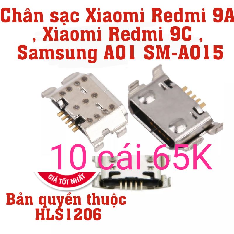 Chân sạc samsung A01 xiaomi 9A 9C