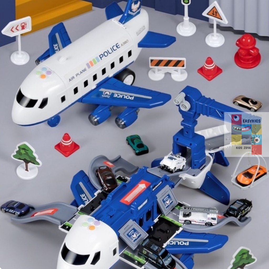 Đồ chơi máy bay, máy bay trẻ em biến hình có âm thanh, ánh sáng, đa chức năng