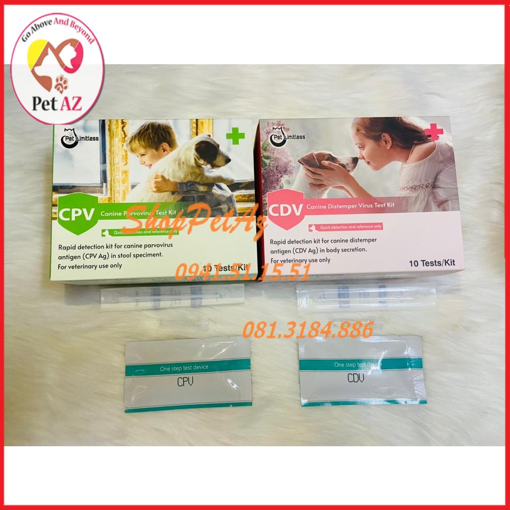 Que test bệnh Parvo và Care cho chó