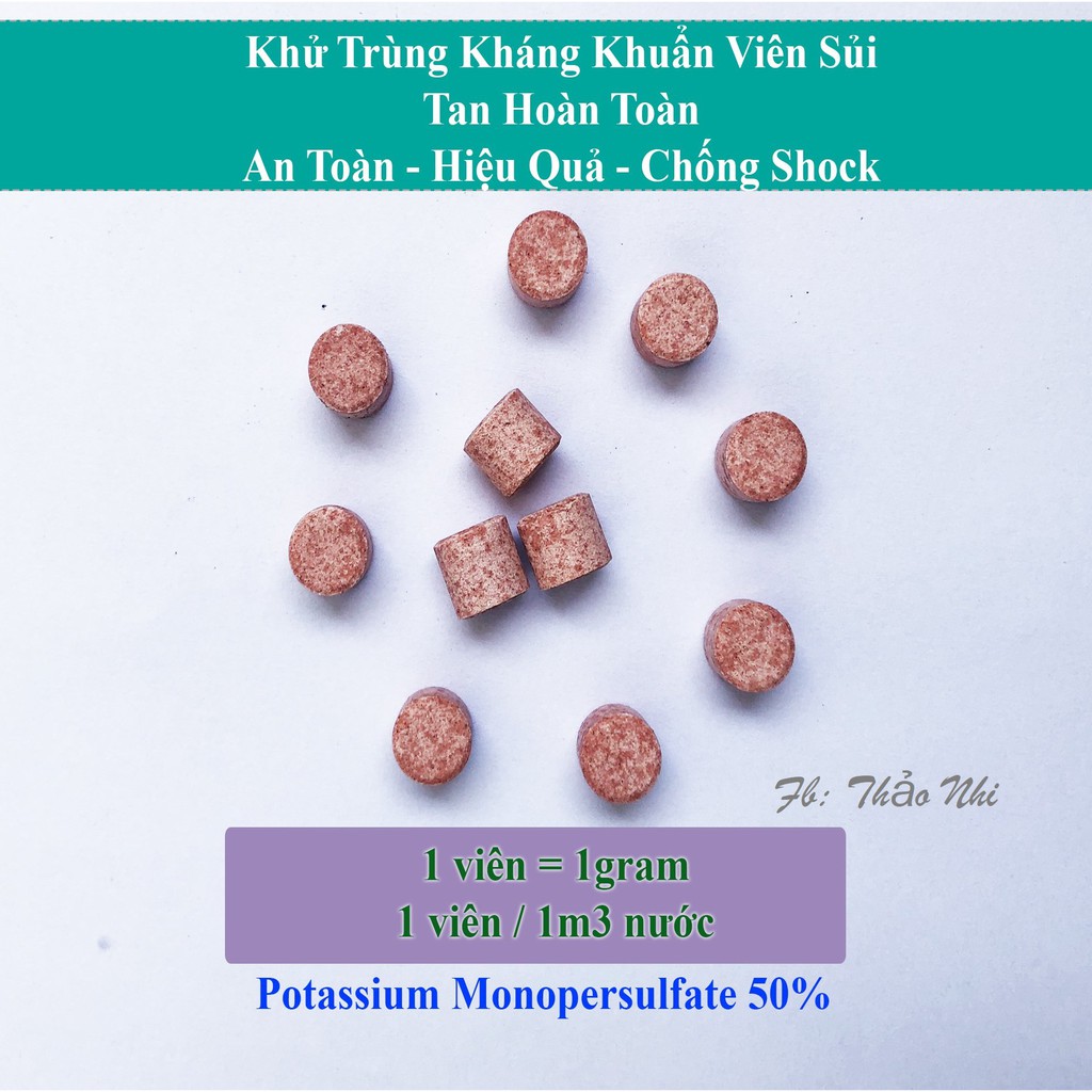 Gói 500gram: Viên sủi diệt khuẩn hiệu quả, an toàn, chống shock