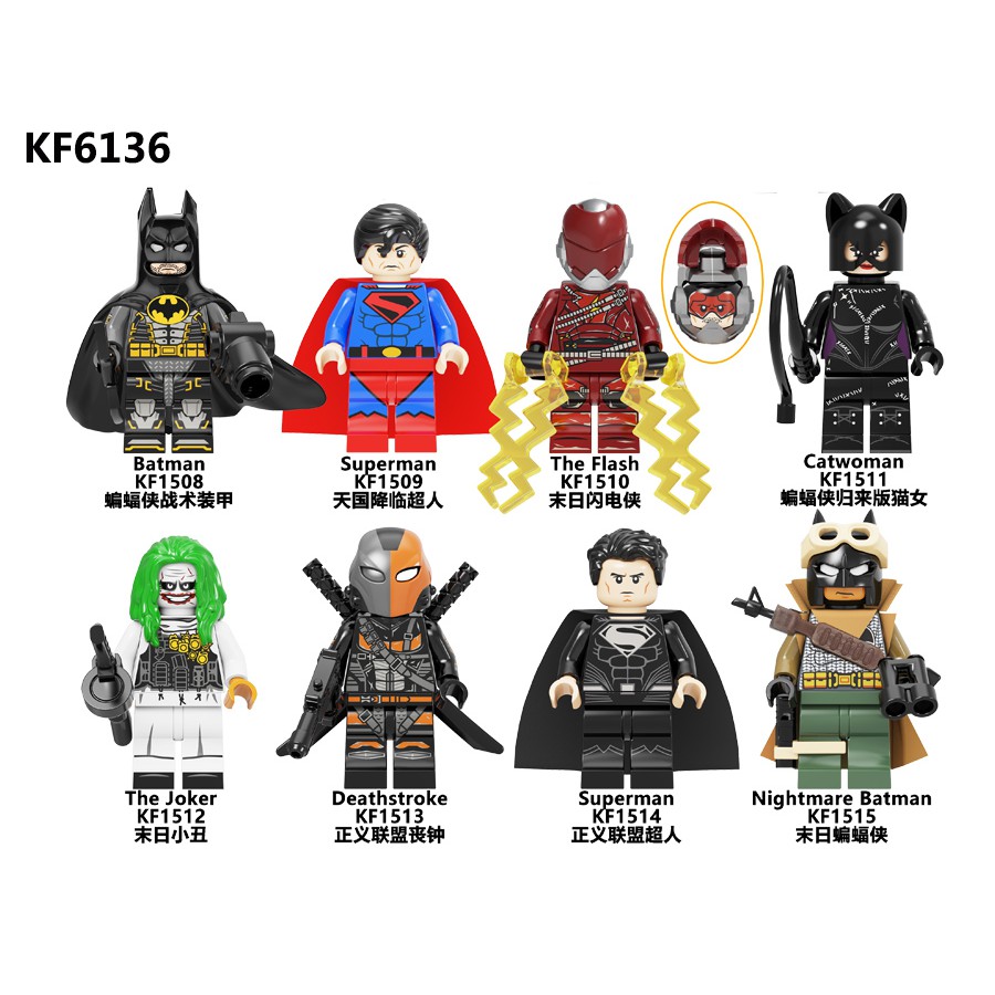 Đồ chơi lắp ráp mô hình siêu anh hùng Justice League Dc Super Flash Catwoman Joker 839 X0312 Kf6136