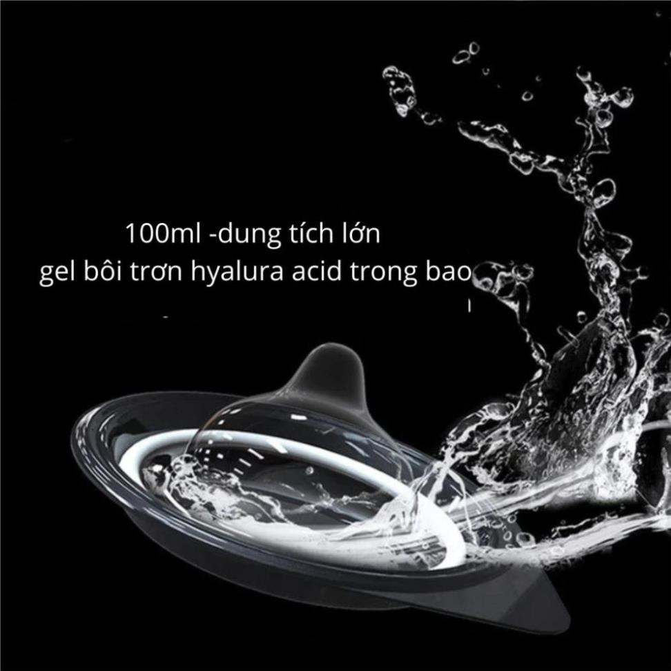 Bao cao su siêu mỏng 0.01 OLO nhiều gel bôi trơn kéo dài thời gian 001 Hộp 10 – GoF