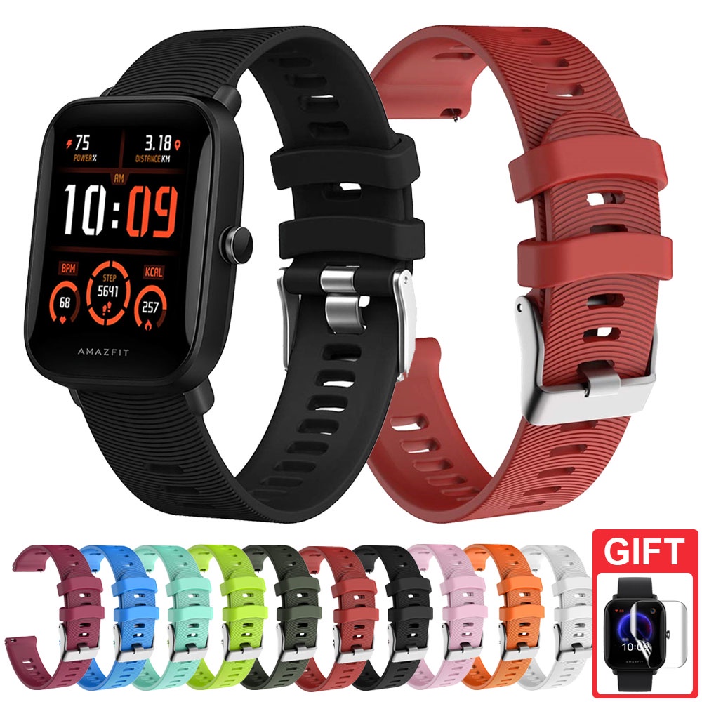 Dây Đeo Silicon 20Mm Thay Thế Cho Đồng Hồ Thông Minh Xiaomi Huami Amazfit Bip U pro GTS 3 Bip S Lite GTS 2 Mini GTR 42mm