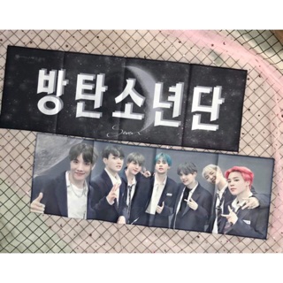 Khăn vải slogan fansite Kpop BTS 20x60cm