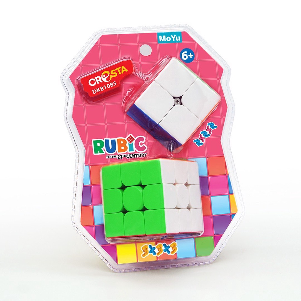 Đồ Chơi Duka Rubik 3x3x3 kèm rubik nhỏ 2x2x2 DK81085