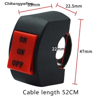 CTYE LED Headlight Switch Far Near Three Line Motorcycle Handlebar Switch Button FINE