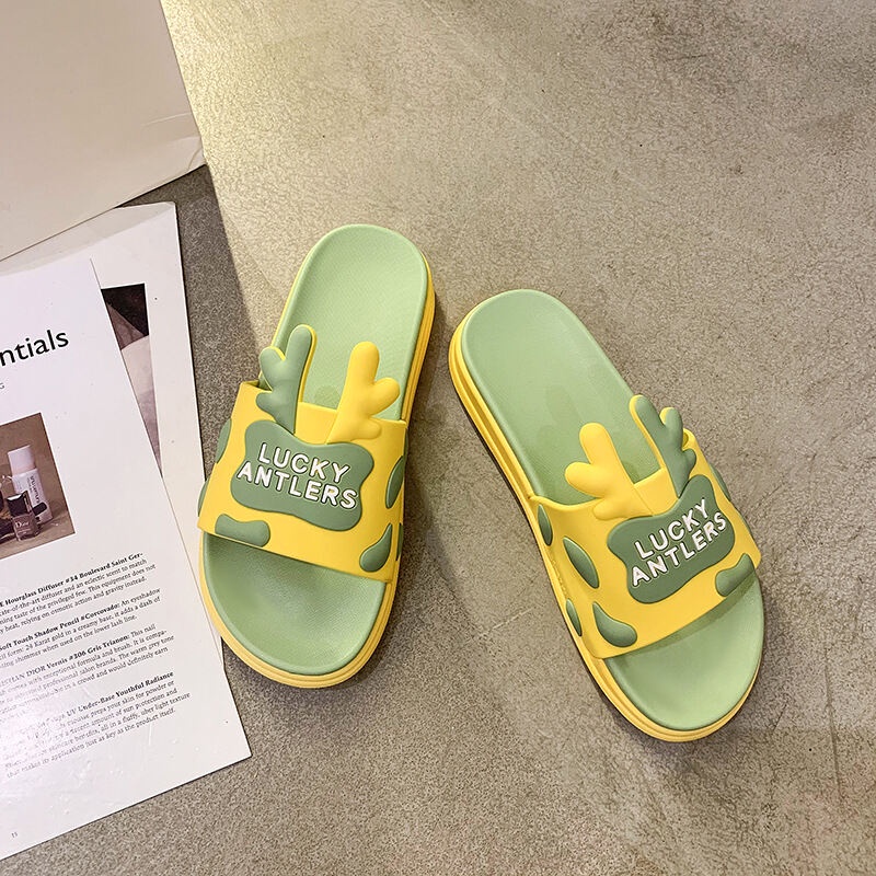 Dép Đi Trong Nhà Đế Dày Họa Tiết Hoạt Hình ISS720 Thời Trang Mùa Hè Cho Nữ