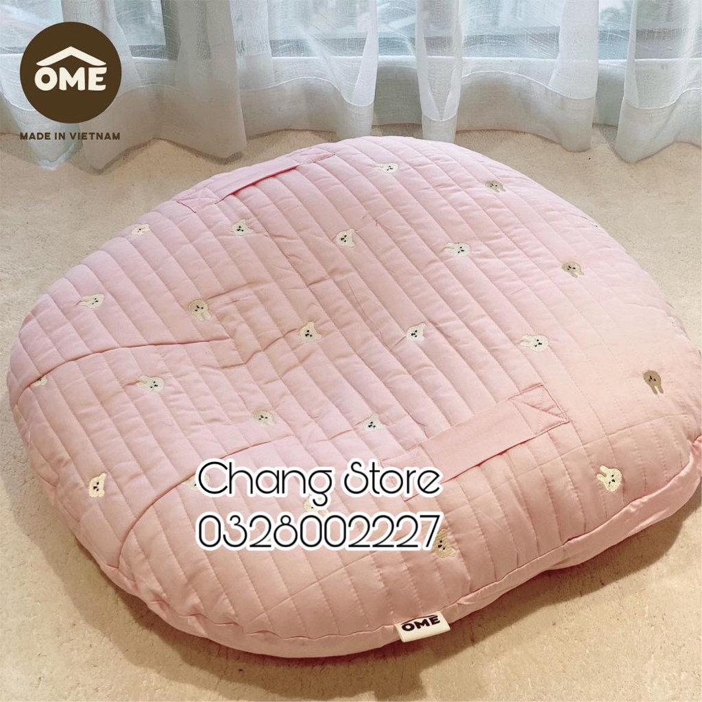 [Tặng Vỏ Gối Thay Thế] Gối Chống Trào Ngược Ome Cho Bé Thêu Thủ Công Mẫu Mới (70x72cm)