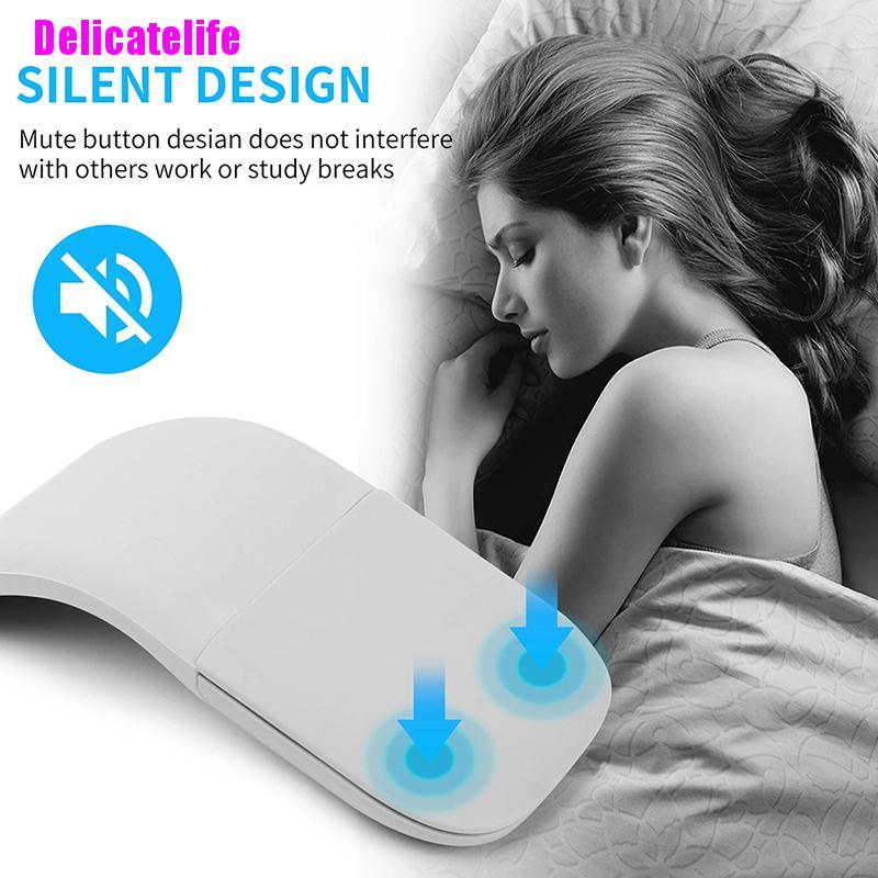 Chuột Không Dây Bluetooth 4.0 Mini Yên Tĩnh Gấp Được Cho Máy Tính Microsoft Surface