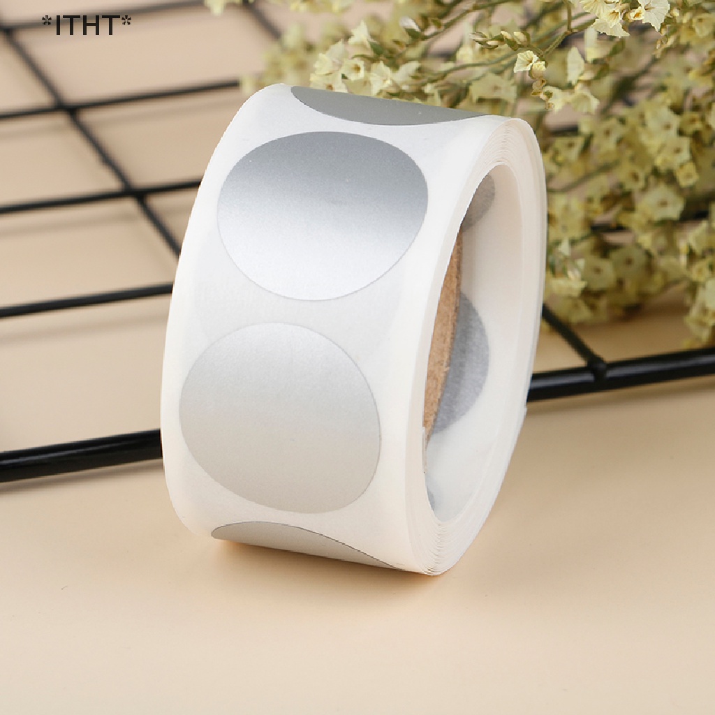 Bộ 300 Miếng Dán Hình Tròn Màu Bạc Chống Trầy Xước Kích Thước 1 Inch