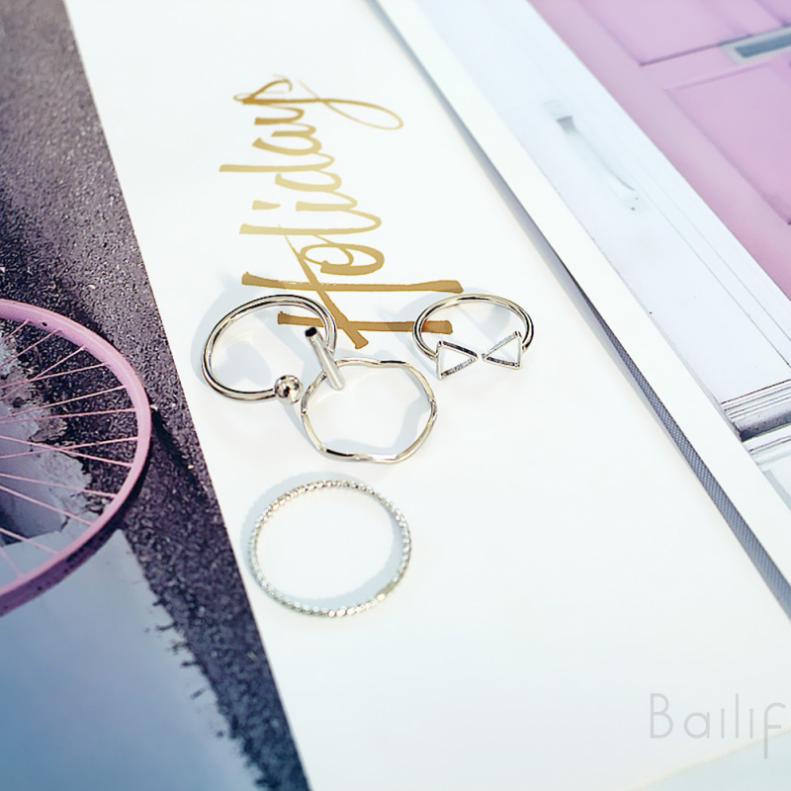 Set 4 chiếc nhẫn bằng đồng