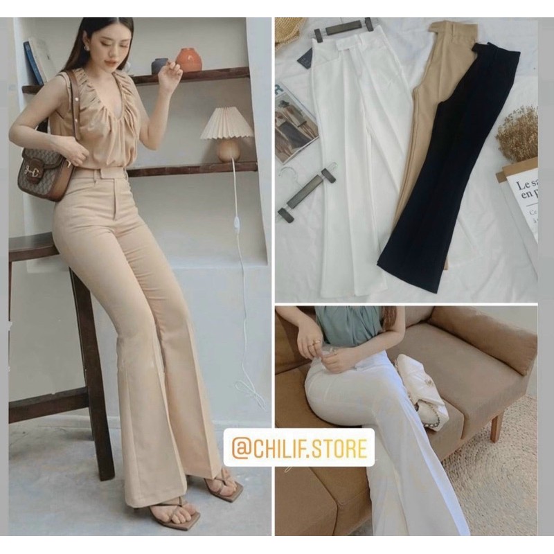 Quần Tây ống loe dáng dài /5 Kiểu loe 💯chất xịn siêu tôn dáng đỉnh, cực mịn đẹp form chuẩn