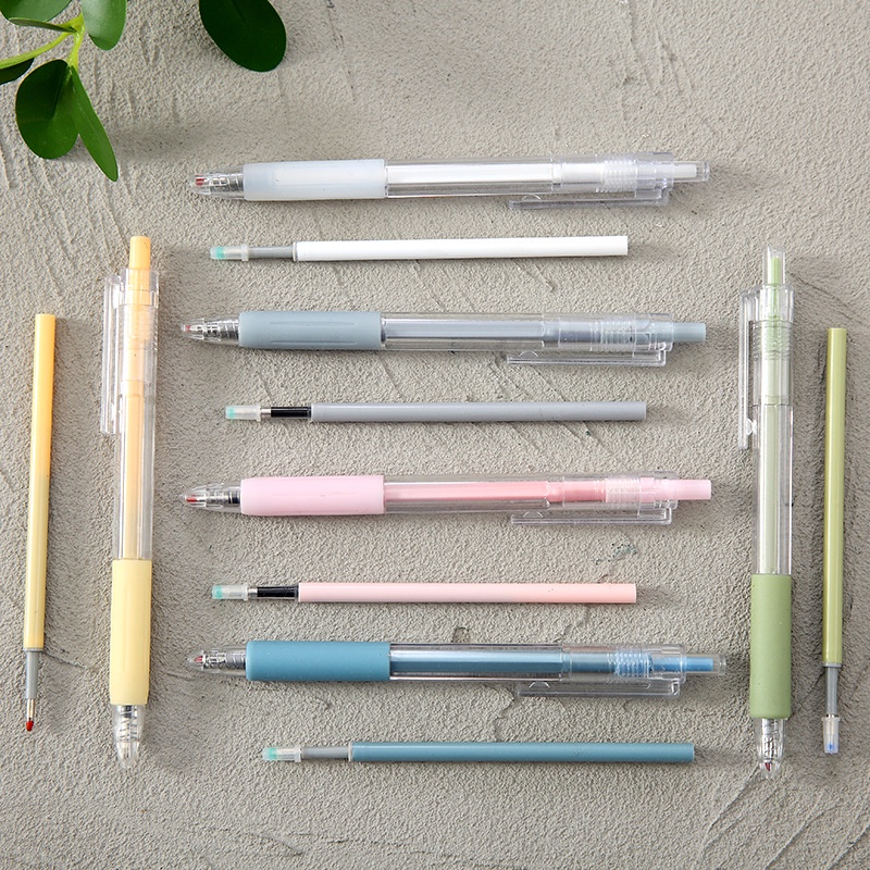 Bút bi đen gel MODINA 0.5mm vỏ màu morandi dễ thương