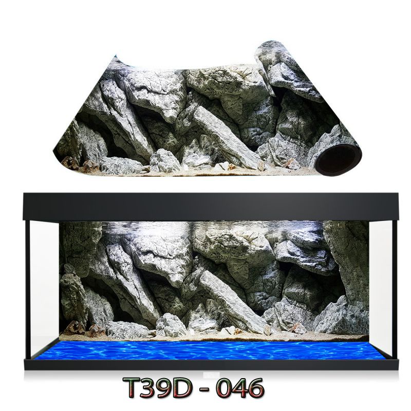 Tranh 3D dán bể cá cảnh , siêu đẹp siêu nét , tích hợp keo sẵn trên bề mặt tranh , nhận in kích thước theo yêu cầu