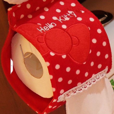 Hộp Đựng Khăn Giấy Hình Mèo Kitty Xiaoduojiju