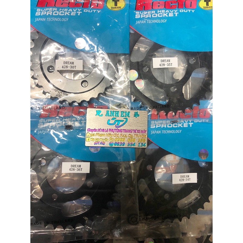 Nhông Dĩa Dream / Wave Nhỏ ( Đủ Size ; 28 - 42 ) Hàng Chính Hãng Recto THAILAND &gt;&gt;&gt;&gt;