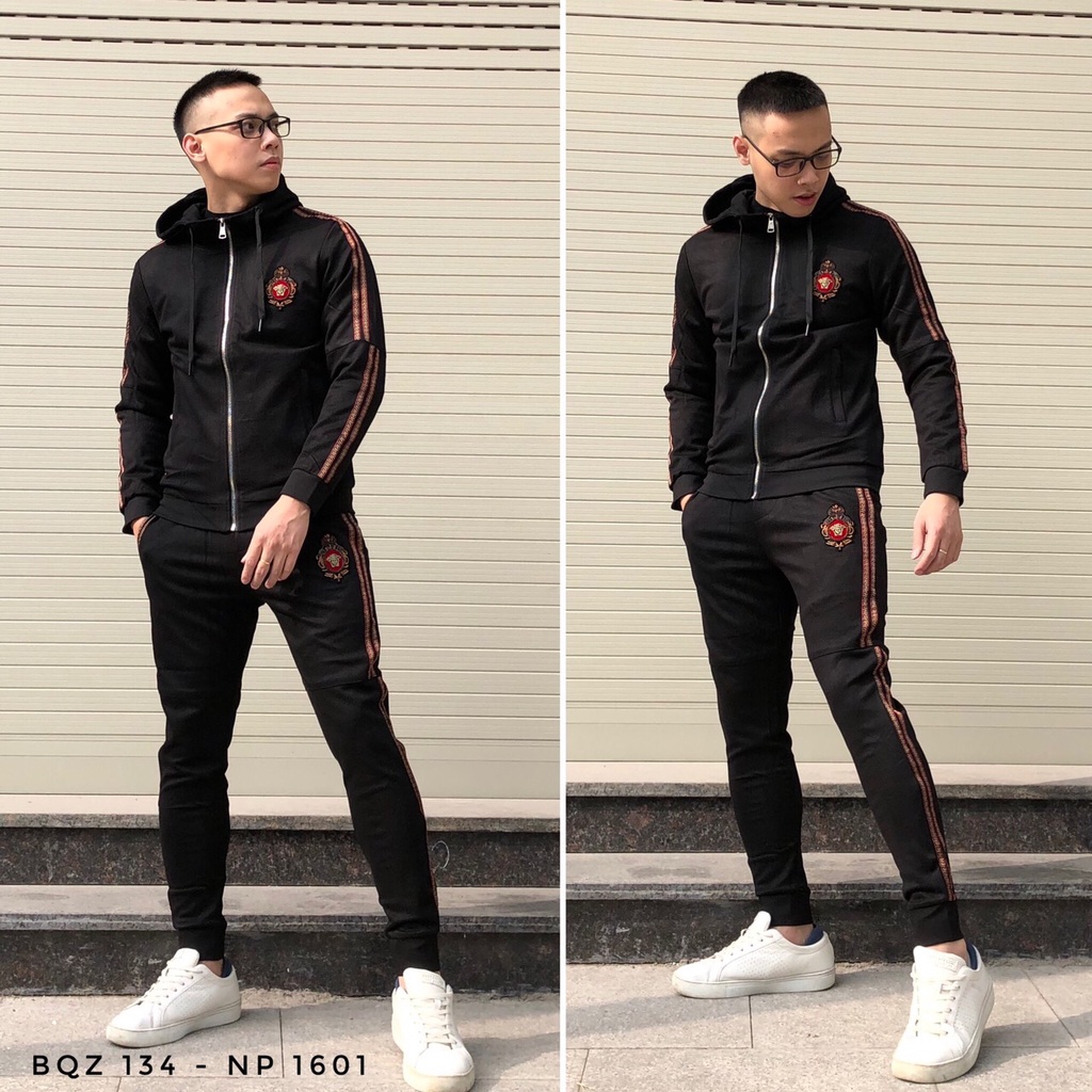 Bộ thu đông nam cao cấp BIGSIZE bộ thể thao kéo khóa có mũ xuất khẩu bqz 134 - NP1601