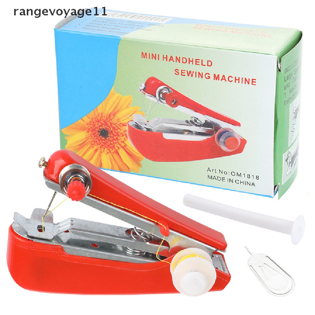 1 Máy May Mini Cầm Tay Màu Đỏ Khoang Tiến 11