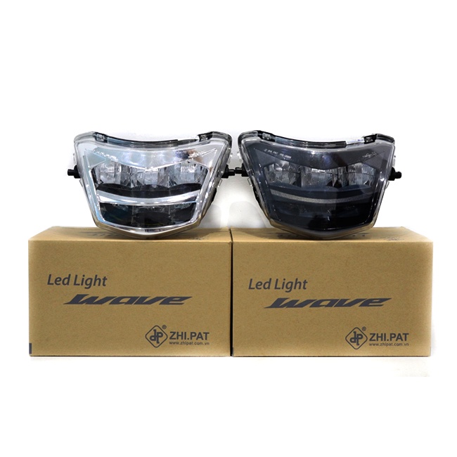 Chóa đèn led Wave alpha, Wave S, Wave RS, RSX đời cũ 2008-2011, Future X 2 tầng Zhi.pat chính hãng - Bảo Hành 1 Năm
