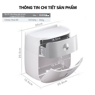 Hộp đựng giấy vệ sinh 2in1 Ecoco