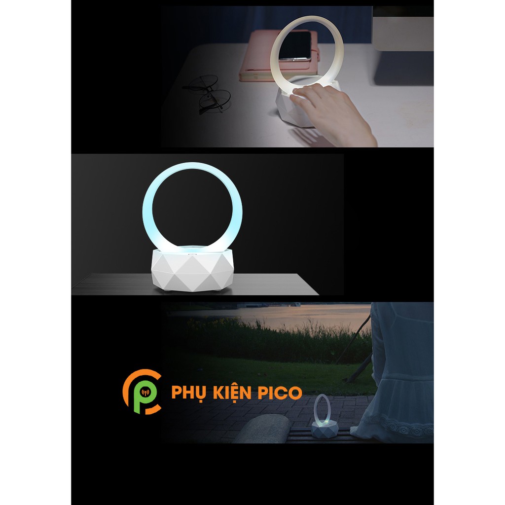 Loa Bluetooth 5.0 kiêm đèn ngủ ánh sáng dịu nhẹ - Âm thanh trong trẻo