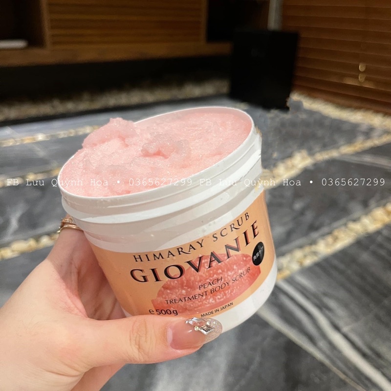 Tẩy da chết toàn than Giovanie Himaray Scrub trắng sáng