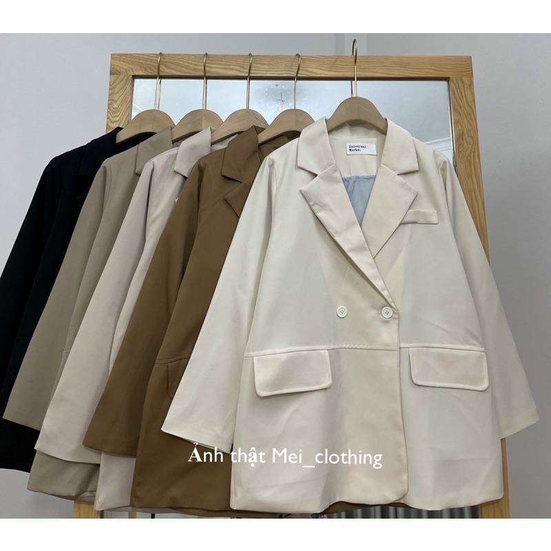 [Ảnh thật/video] Áo blazer 2 lớp phong cách Hàn Quốc/ vest nữ 2 lớp nhiều màu