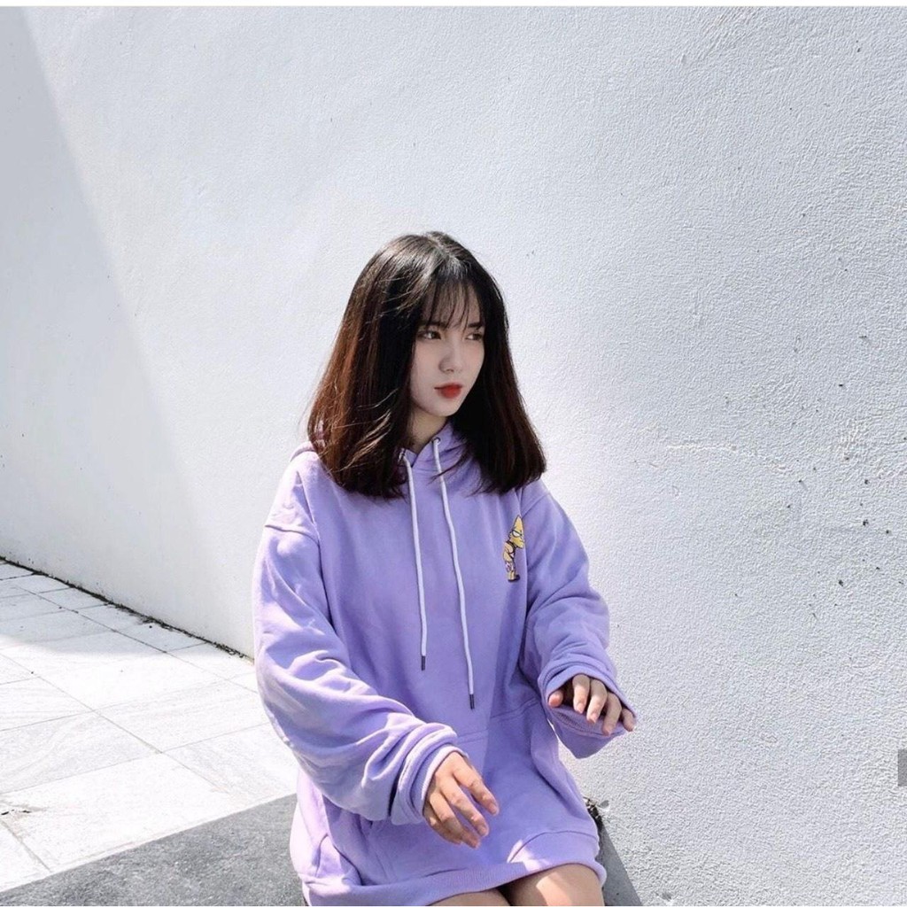 [FREESHIP TOÀN QUỐC] Áo hoodie nỉ nam nữ họa tiết tím hoạt hình siêu đáng yêu giá rẻ cực hot