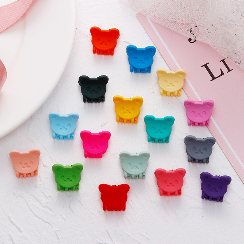 Set 10 kẹp tóc họa tiết hoạt hình dễ thương cho bé gái