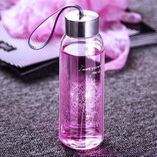 5 Chai thủy tinh dày nắp có dây treo 330ml