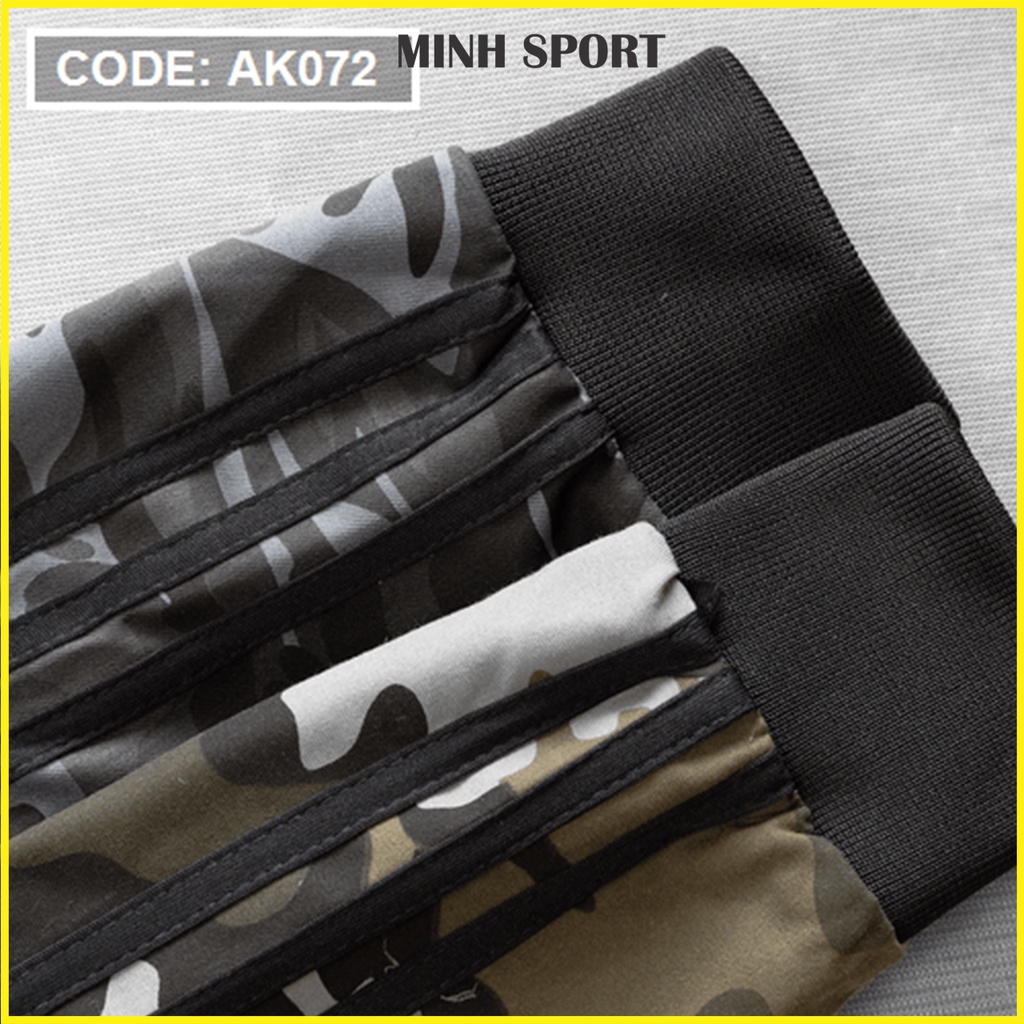 Áo Khoác Nam Bomber Phối Tay Họa Tiết Rằn Ri Dày Dặn, Co Giãn Tốt mã KHOAC.32